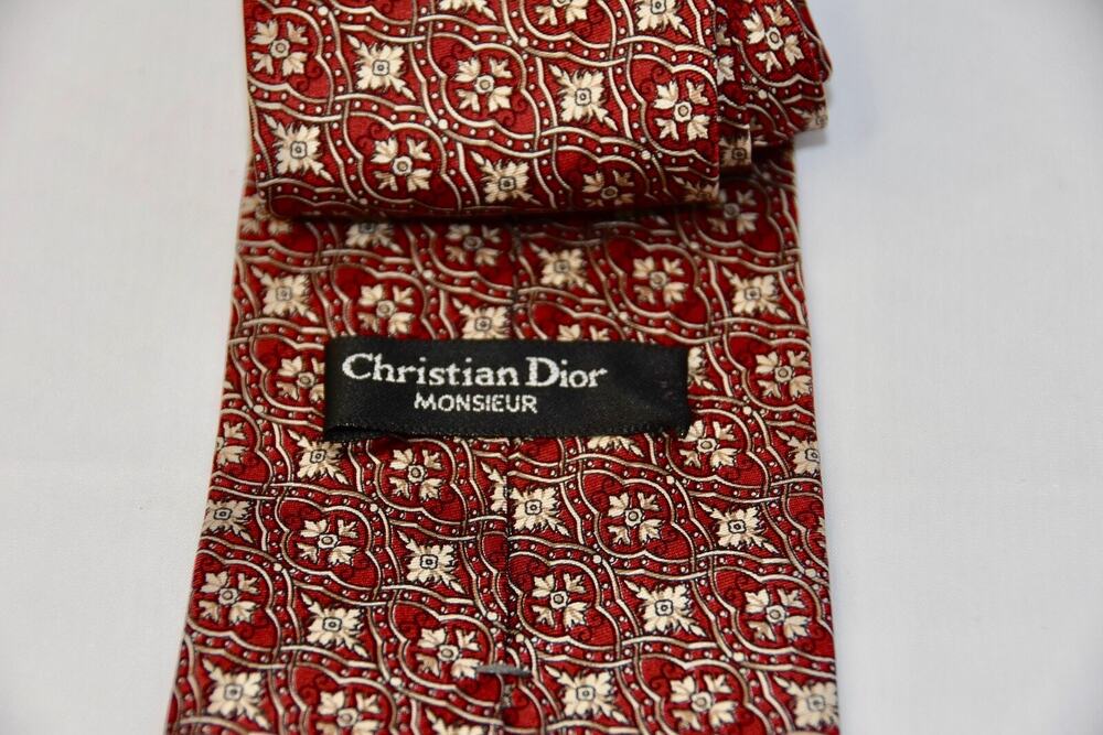Vintage Christian Dior Monsieur 100% Silk Luxury Necktie